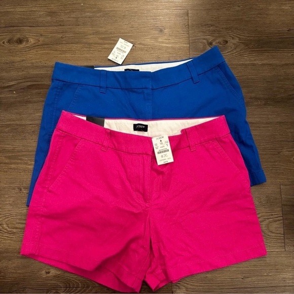 🩷💙 NWT! Bundle of Two J. Crew Shorts (Pink and Blue) - Size 8 - Picture 3 of 10